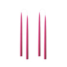 Colourful 35cm Taper Candles - 4 per gift boxa Cerise