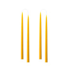 Colourful 35cm Taper Candles - 4 per gift boxa Yellow