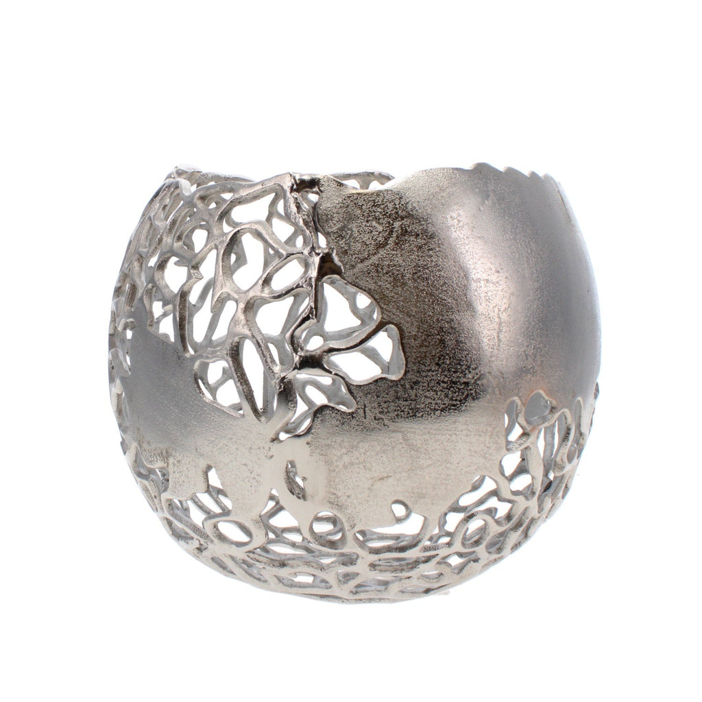 Coral Spherical Aluminium Vase - Angela Reed -