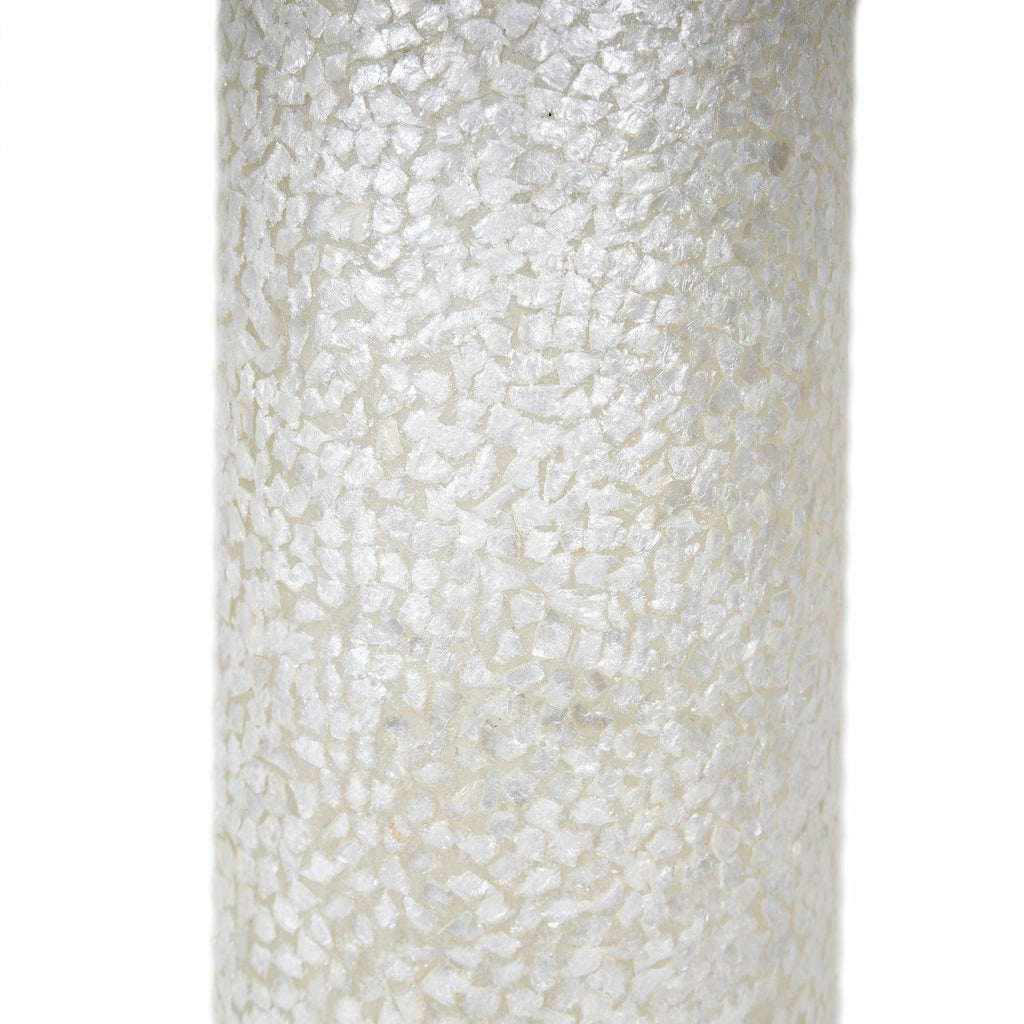 Cream Shell Cylinder Lamp, Large