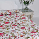 Crimson Garden Double Quilted Throw