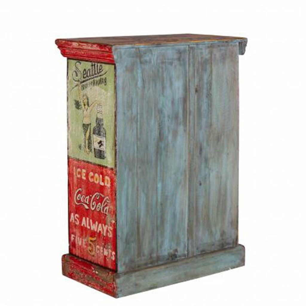 Curated - Hand Painted Advertising Cabinet
