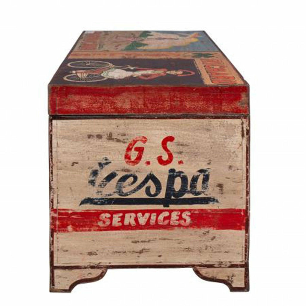 Curated - Hand Painted Transport Trunk