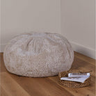 Curly Wool Bean Bag, Beige
