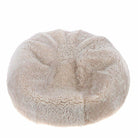 Curly Wool Bean Bag, Beige