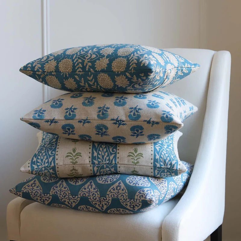 Delhi Blue Cushion - Angela Reed -