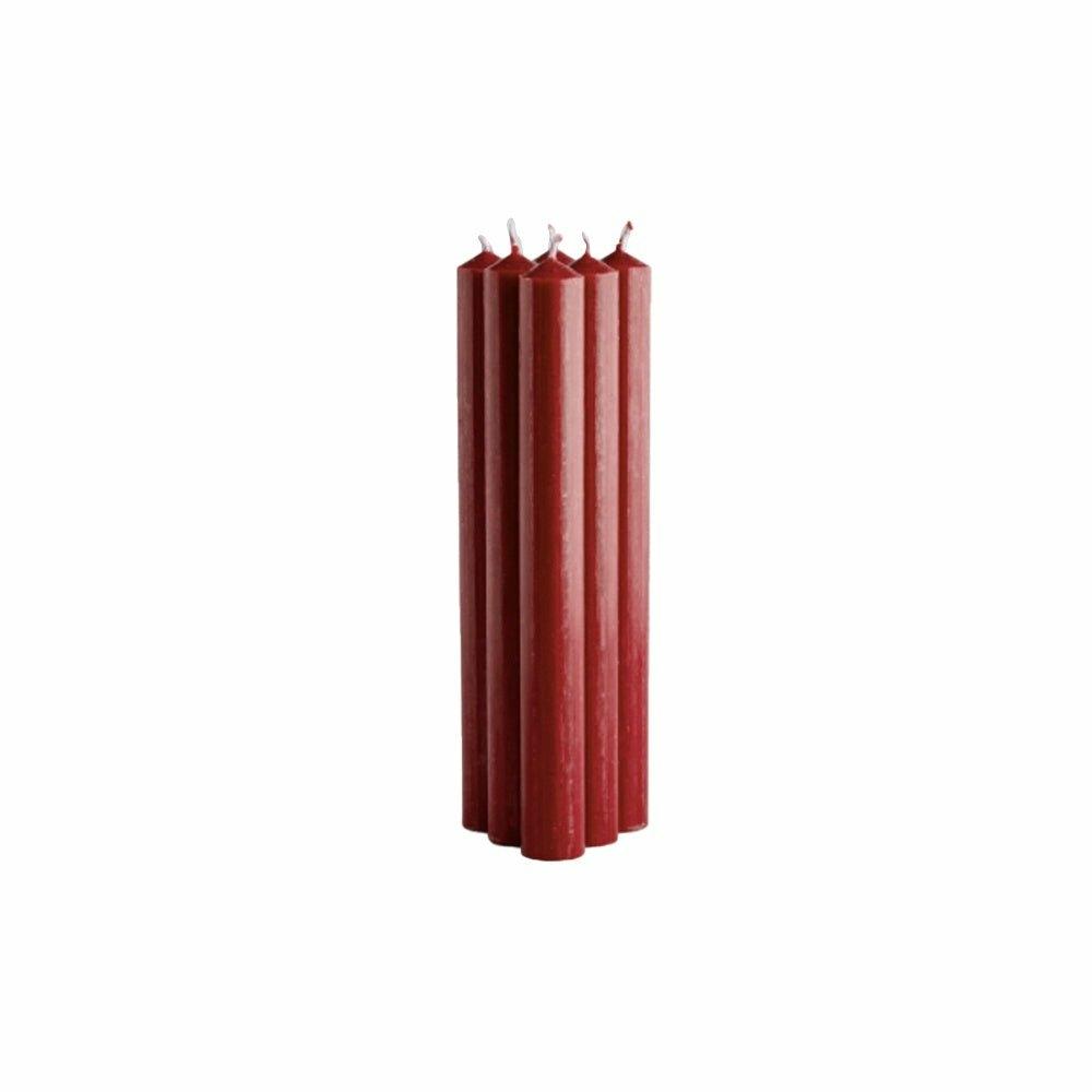 Dinner Candles, Pack of 6, Red