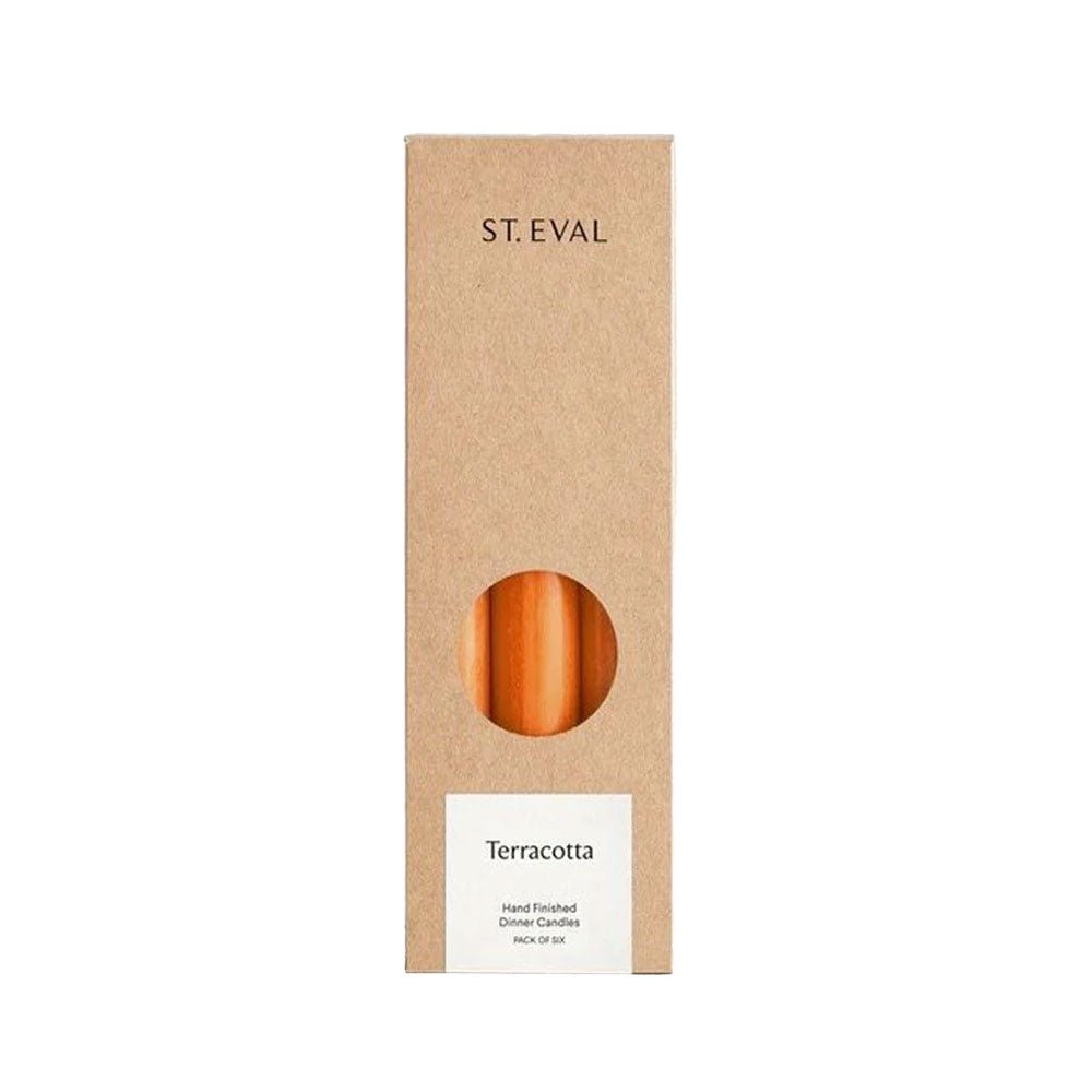 Dinner Candles, Pack of 6, Terracotta - Angela Reed -