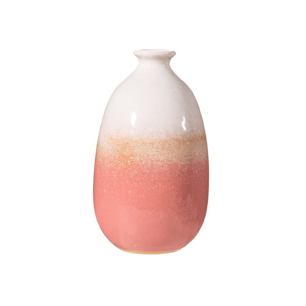 Dip Glazed Ombre Pink Vase - Angela Reed -