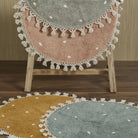 Dotty Circular Rug, Sage