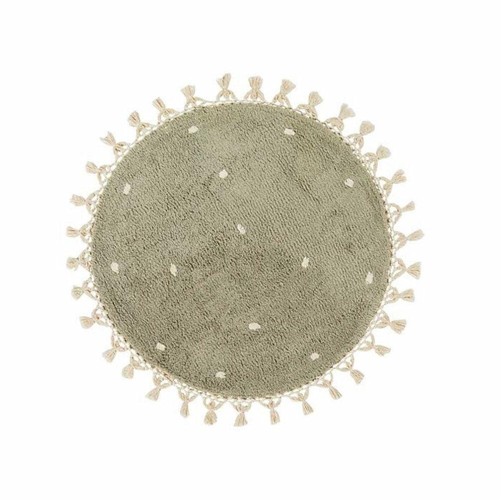 Dotty Circular Rug, Sage