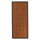 Double Coir Doormat with Charcoal Border