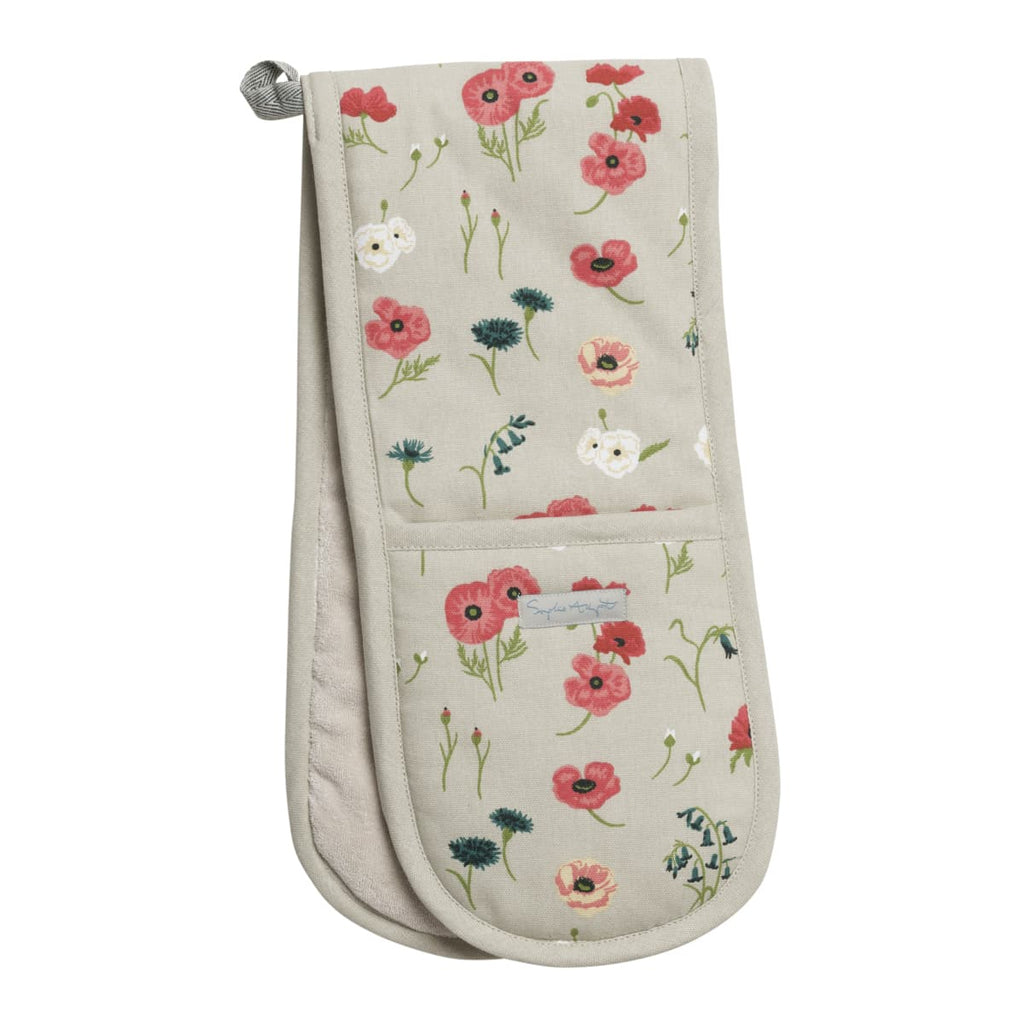 Double Oven Glove, Poppy Meadow - Angela Reed -