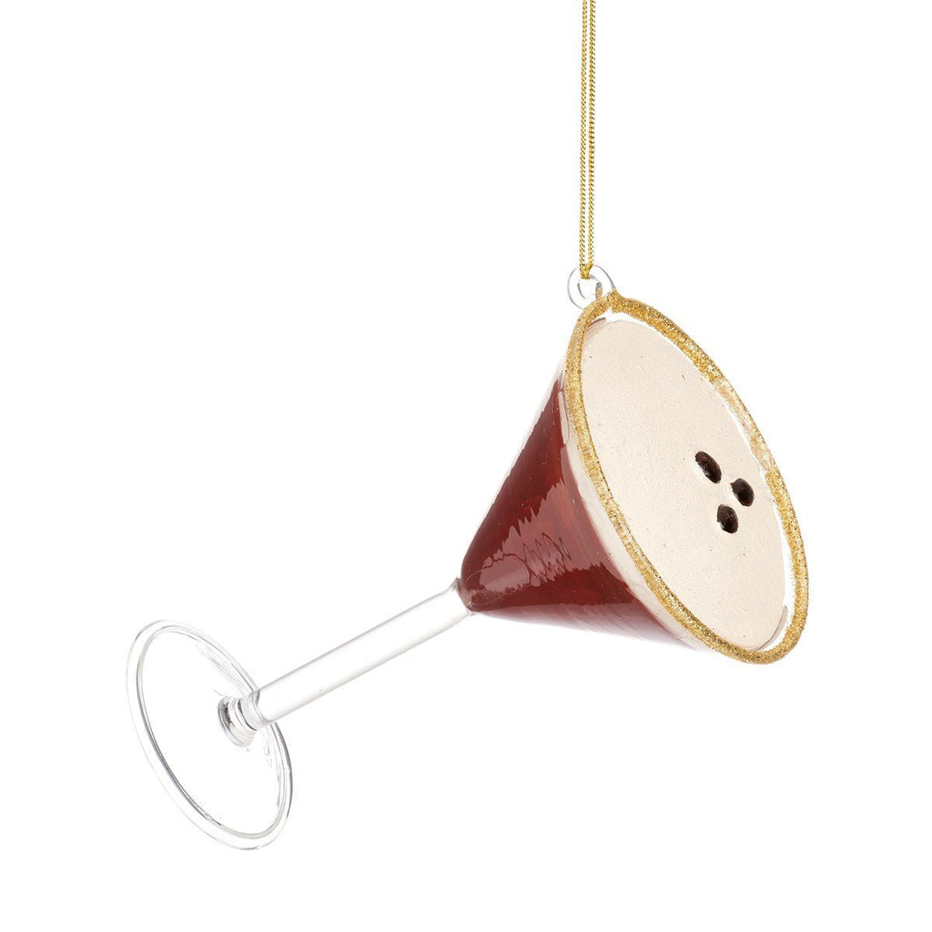 Espresso Martini Cocktail Hanging Decoration - Angela Reed - Christmas Decorations