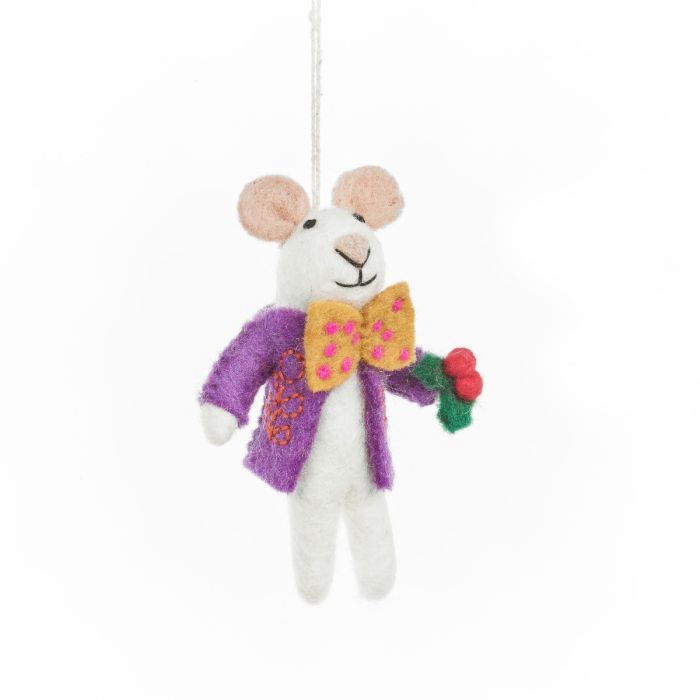Felt Jingle Whiskers Christmas Mouse
