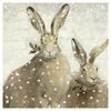 Festive Hares (6 pack) - Angela Reed - Christmas Decorations