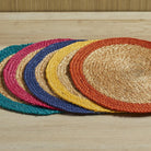 Fiesta Circular Jute Placemat, Pink