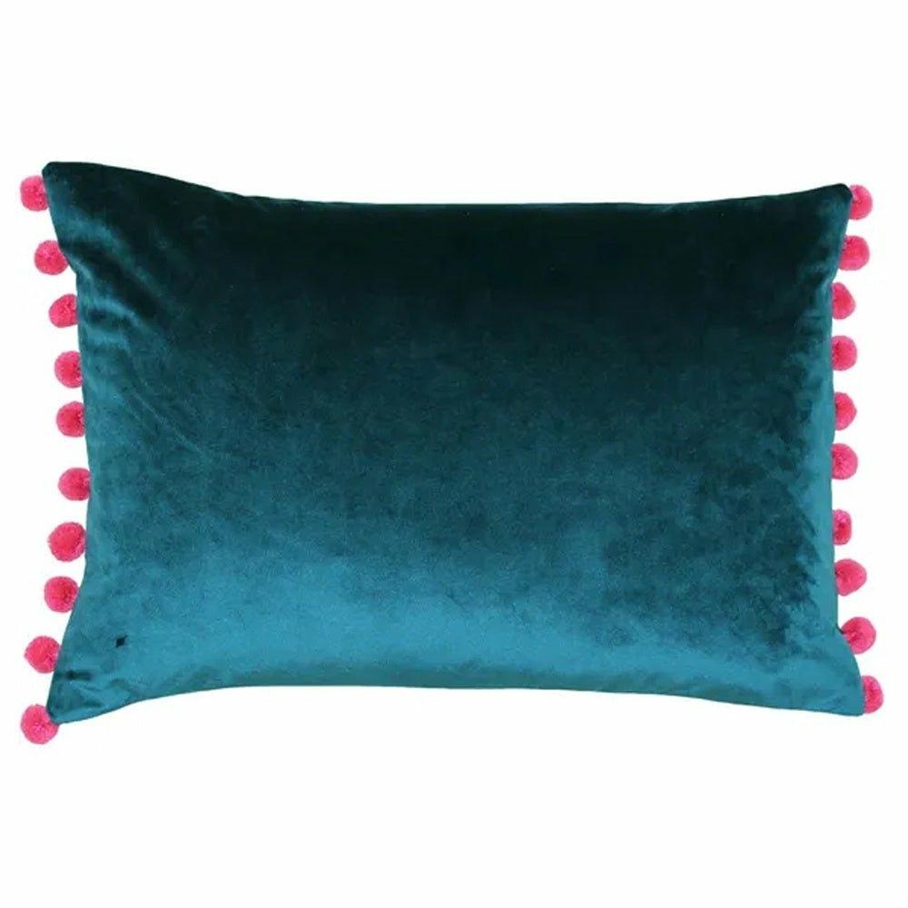 Fiesta Cushion, Teal and Berry