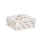 Flower Imprint Coasters, Set of 4