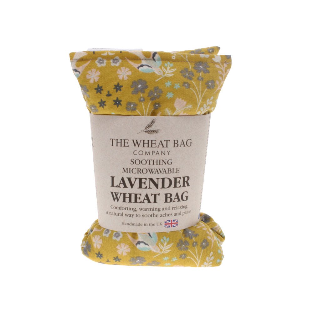 Garden Fern Ochre Cotton Wheat Bag, Lavender Scented - Angela Reed -