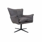 Gaucho Swivel Chair in Rancho Steel Leather