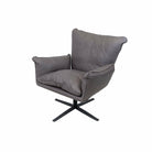 Gaucho Swivel Chair in Rancho Steel Leather