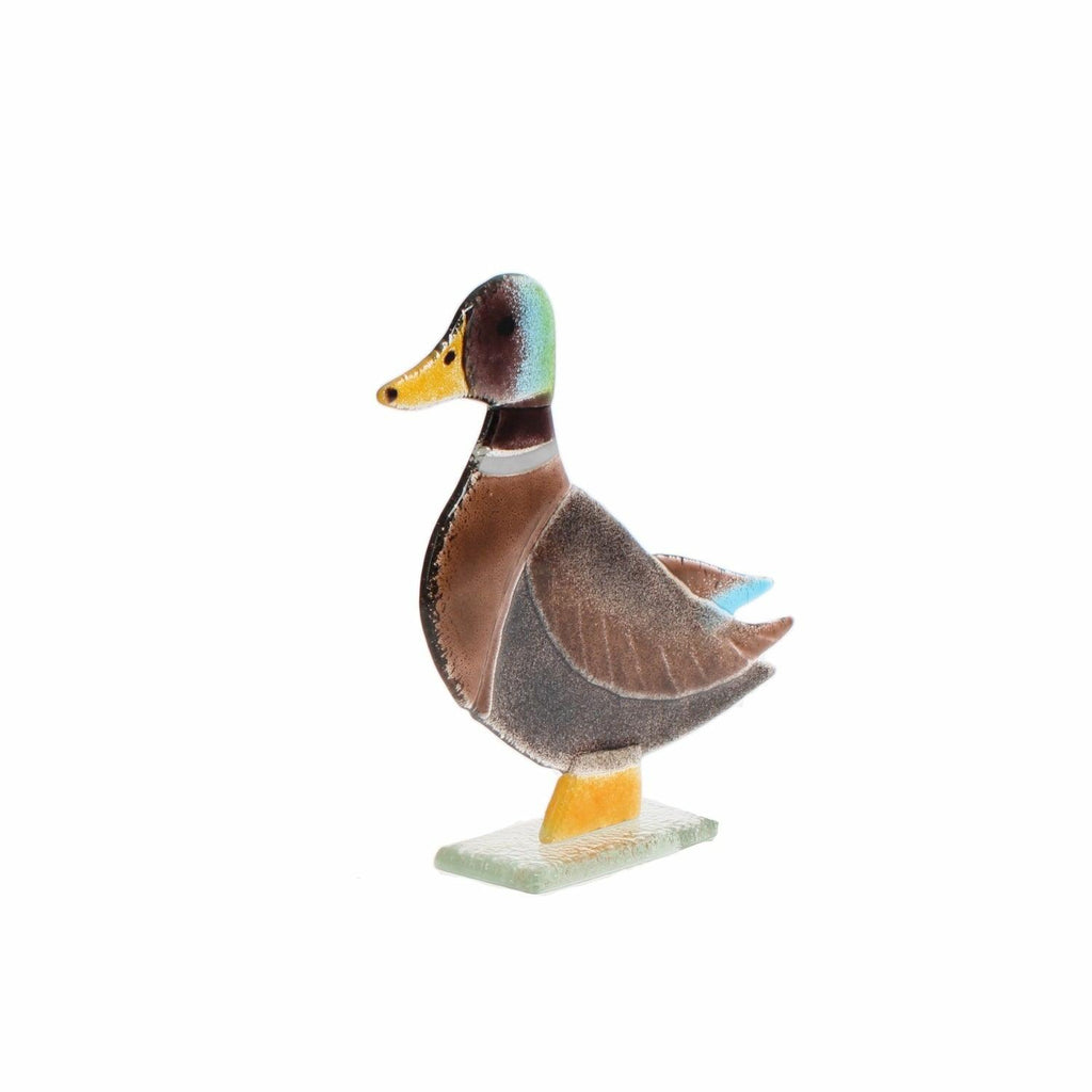 Glass Mallard Duck Ornament