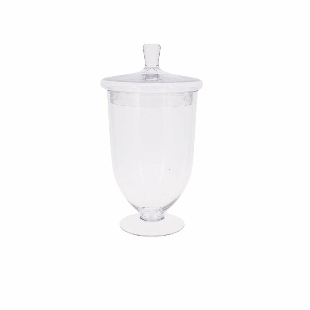 Glass Urn Lidded Jar