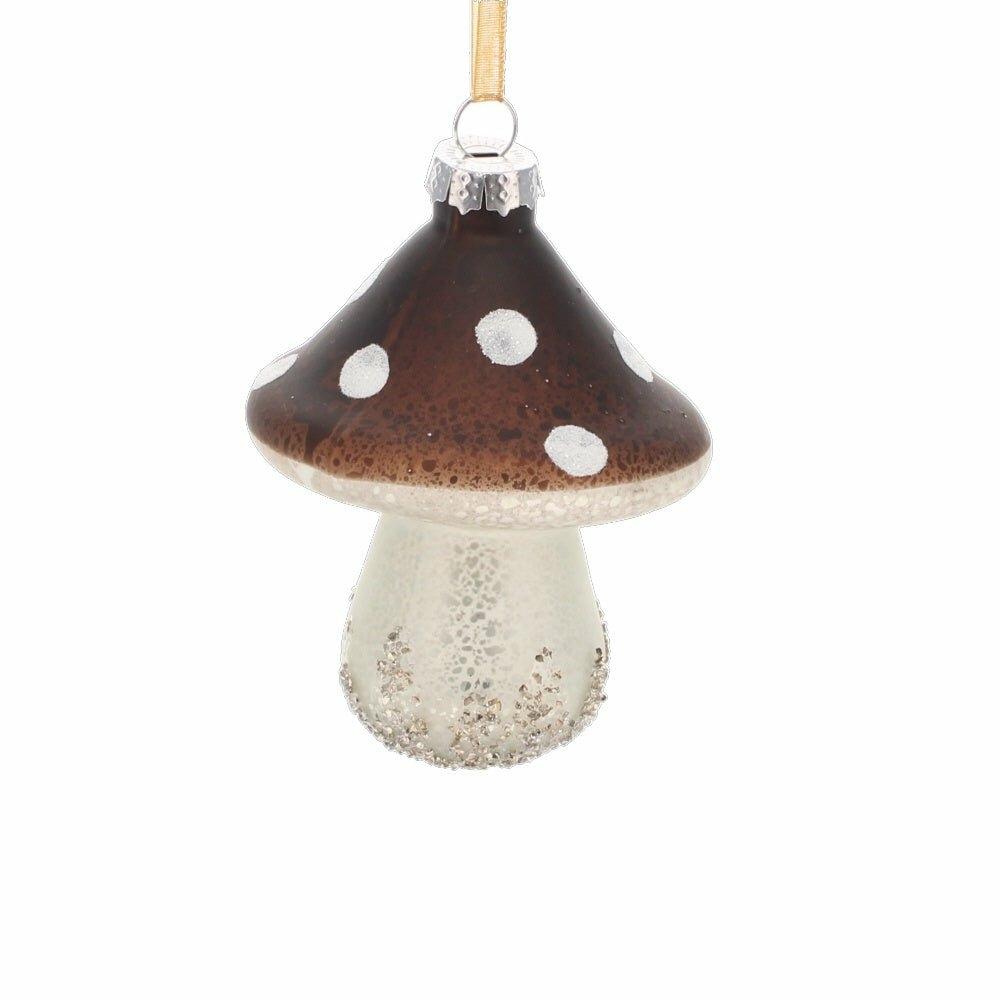 Glitter Mushroom Bauble