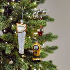 Gold and Silver Saw Shaped Bauble