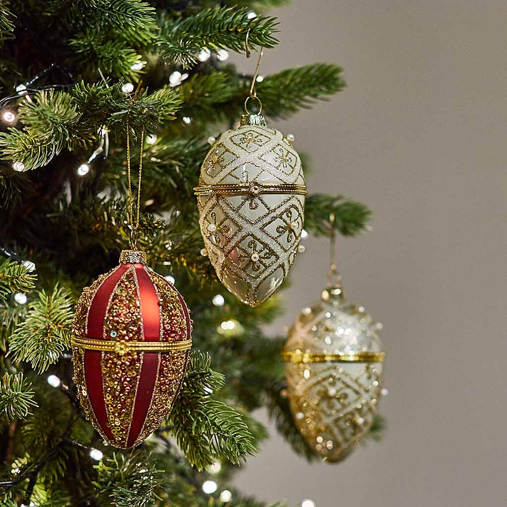 Gold Faberge Bauble - Angela Reed - Christmas Decorations