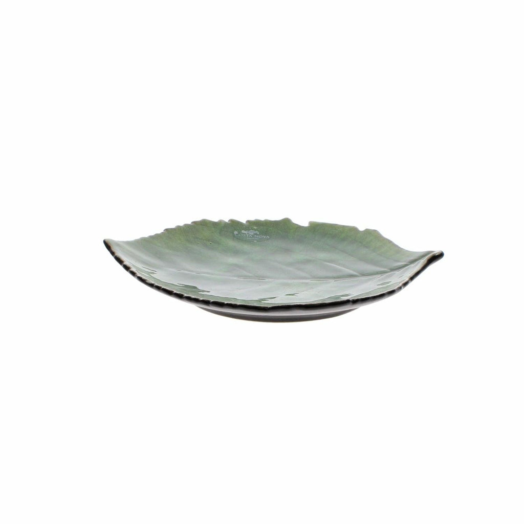 Green Ceramic Hydrangea Leaf 22cm