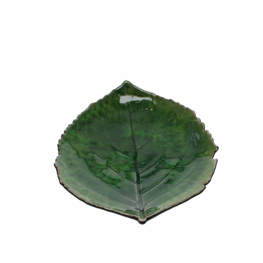Green Ceramic Hydrangea Leaf 22cm