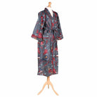 Grey Fruit Bird Dressing Gown