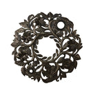 Haitian Metal Wall Art, Floral Wreath