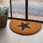 Half Moon Star Coir Door Mat