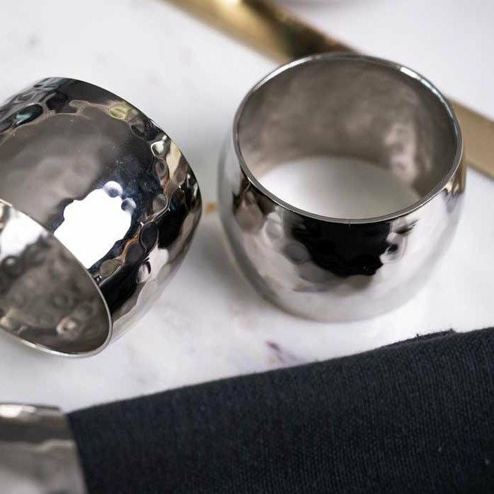 Hammered Round Napkin Ring