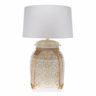 Hand Painted Bamboo Table Lamp