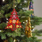 Hand-painted Kashmiri Christmas Tree Decoration