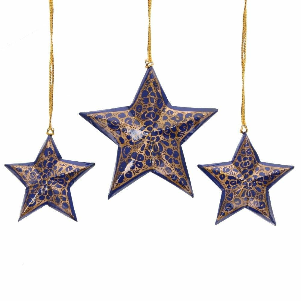 Assorted Hand Painted Star Decorations