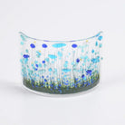 Handmade Glass Cornflower Curve