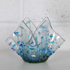 Handmade Glass Cornflower Tea-light Holder