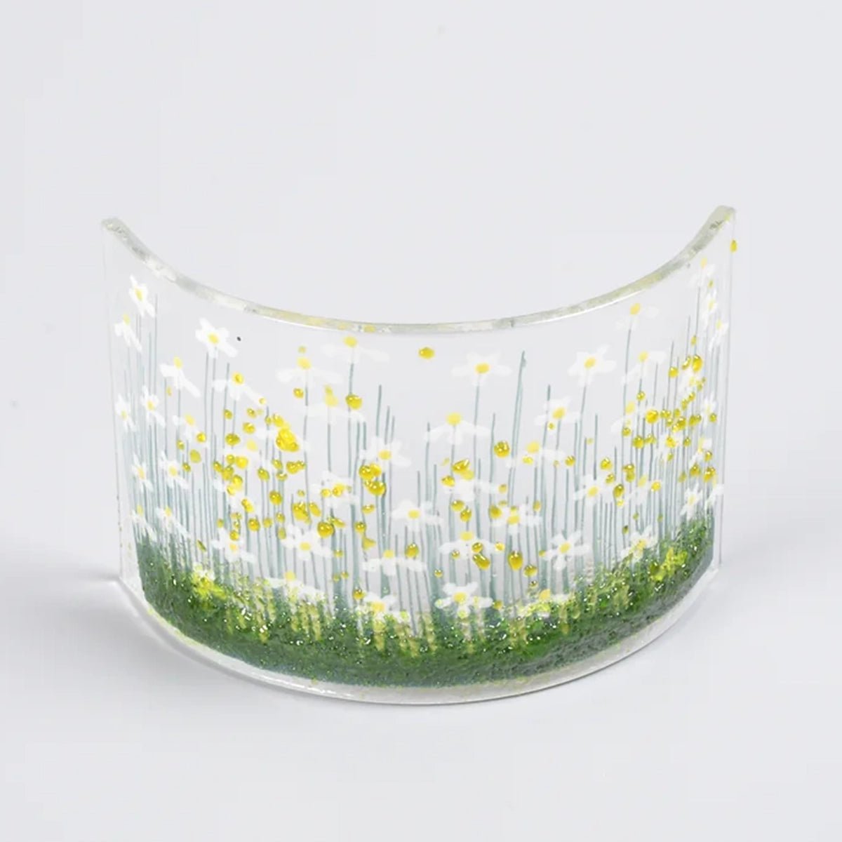 Handmade Glass Daisy Curve