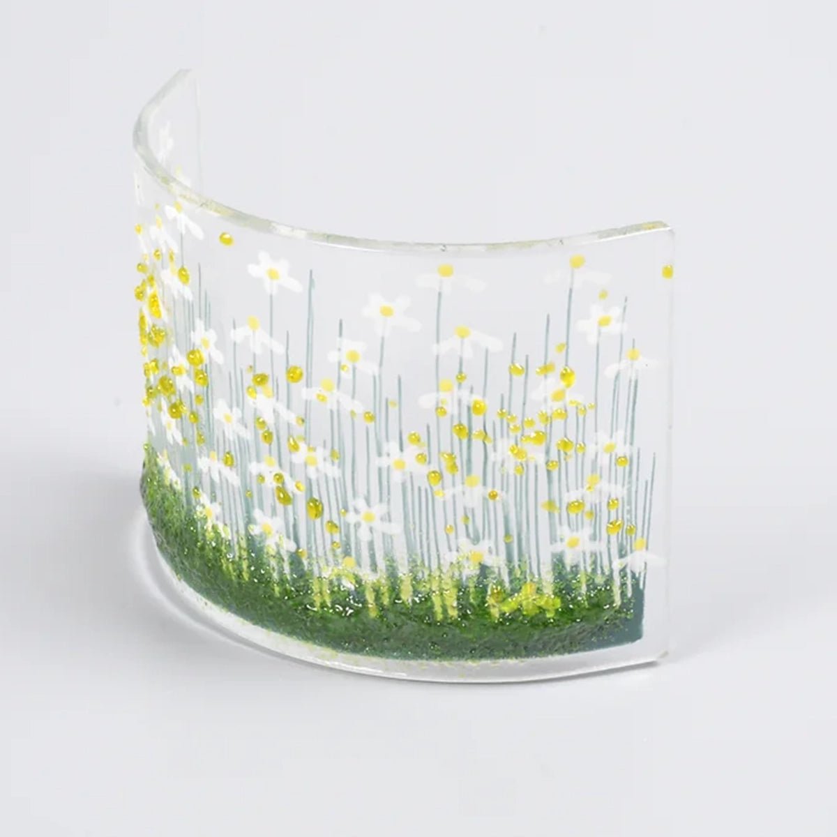 Handmade Glass Daisy Curve