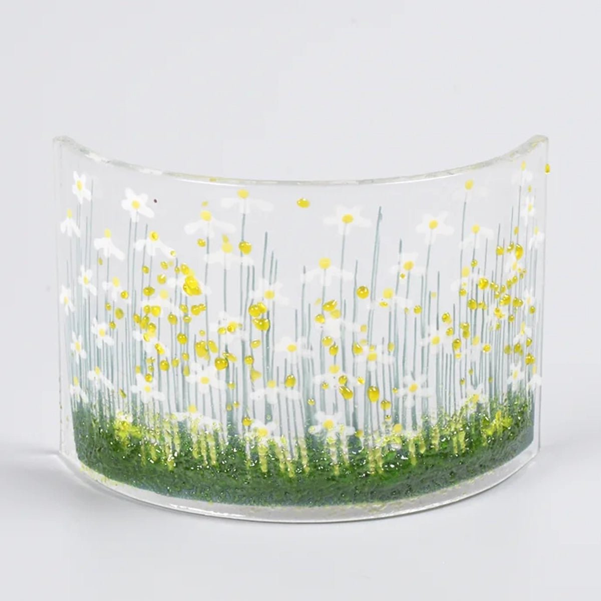 Handmade Glass Daisy Curve