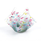 Handmade Glass Wildflower Tea-light Holder