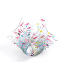 Handmade Glass Wildflower Tea-light Holder