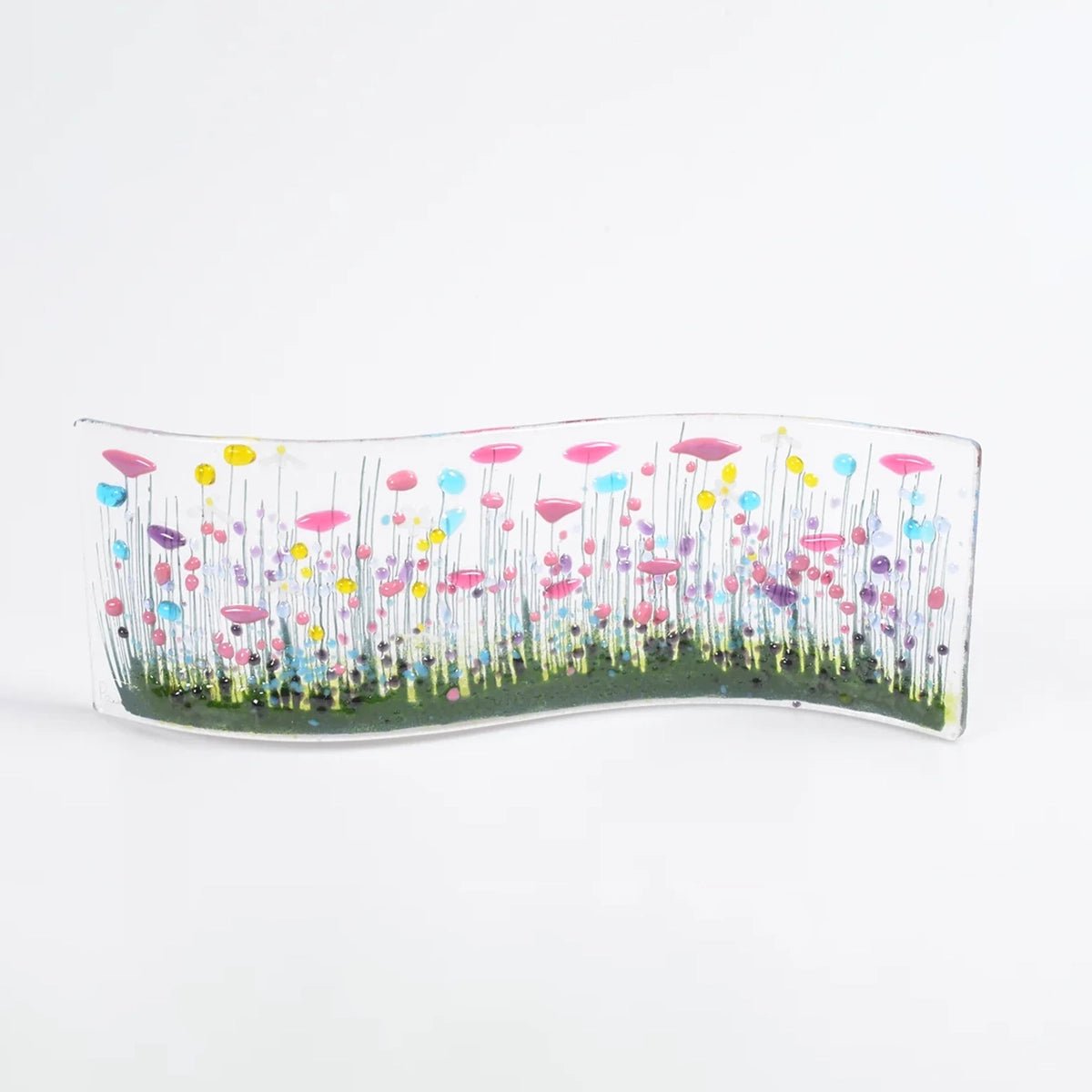 Handmade Glass Wildflower Wave