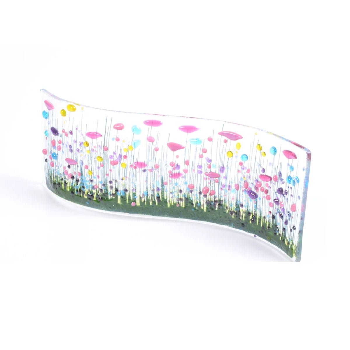Handmade Glass Wildflower Wave
