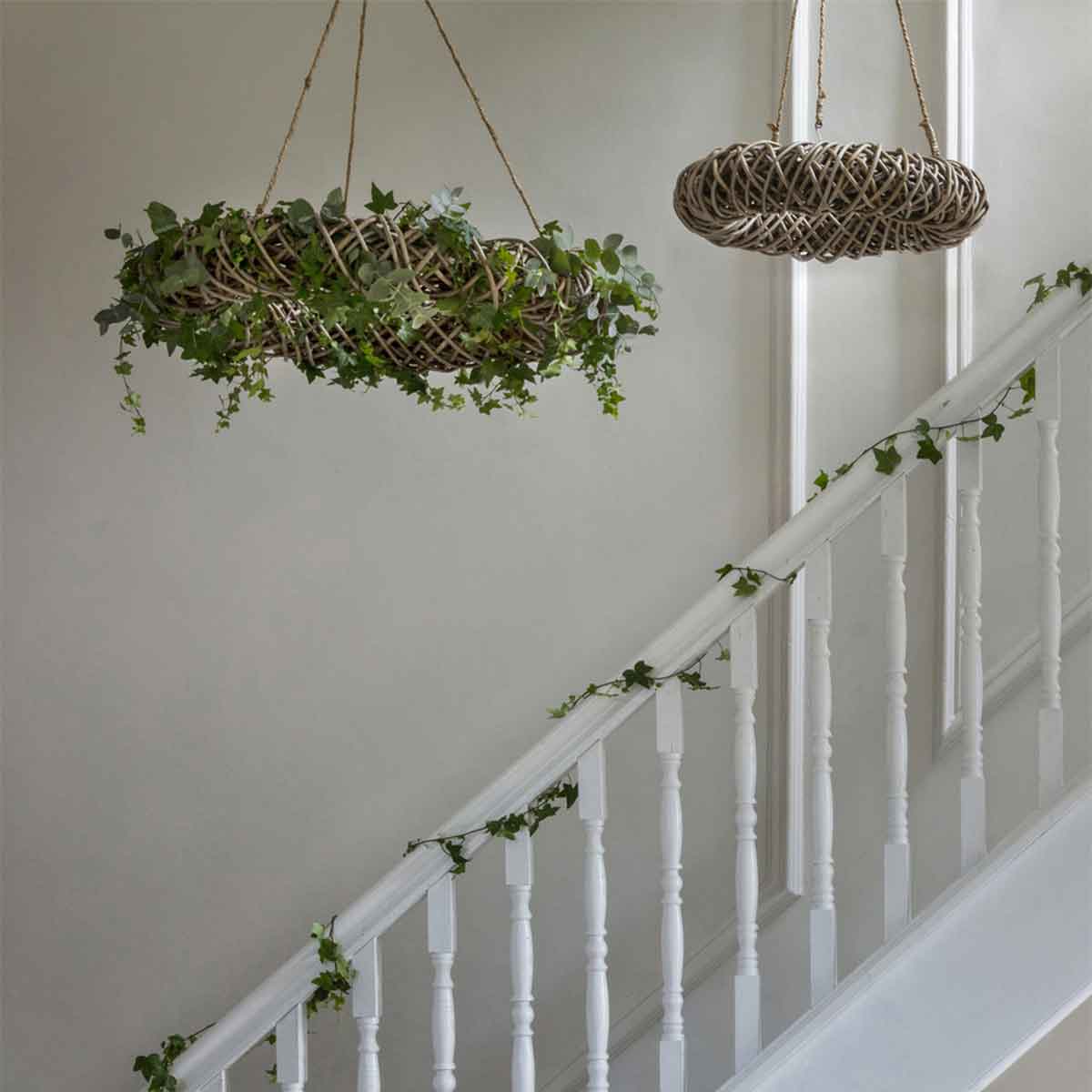 Hanging Rattan Wreath Small 50cm,Large 70cm